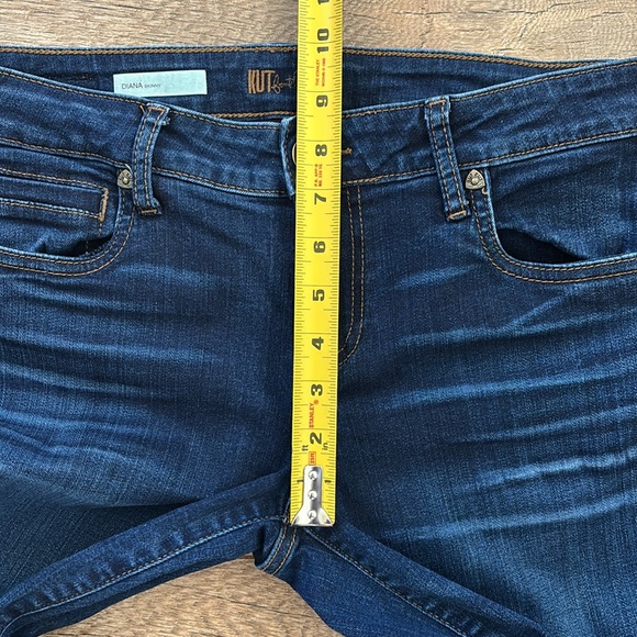 Kut From The Kloth Diana Skinny Jean, Women’s size 6 stretch mid rise dark - Picture 5 of 8